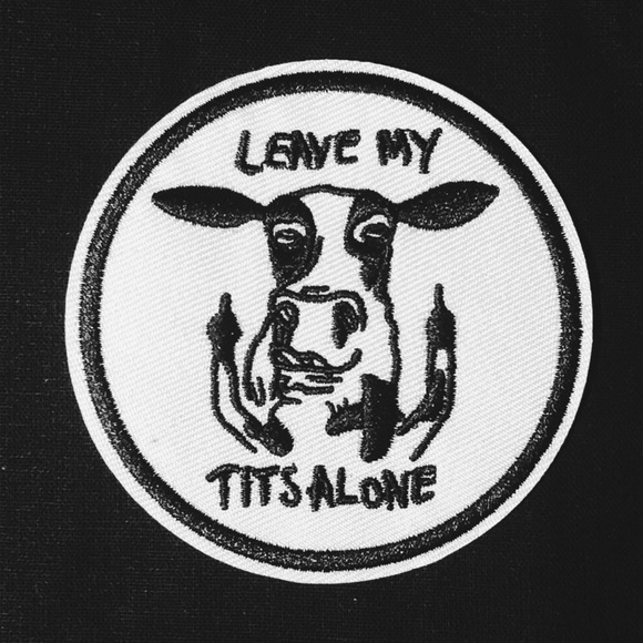 ❌ SOLD OUT ❌ 3/$15 LEAVE MY TITS ALONE IRON PATCH - Picture 2 of 2
